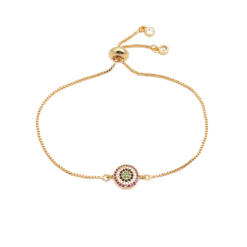 

Fashion Glamour Jewelry Bracelet Girls Friendship Charm Bracelet Classic Accessories Bangle Gold Copper Chain Charms Bracelet, Picture