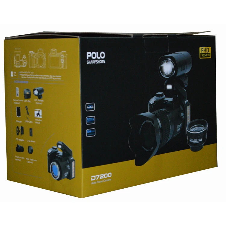 

New package POLO D7200 full set with gift box, Black
