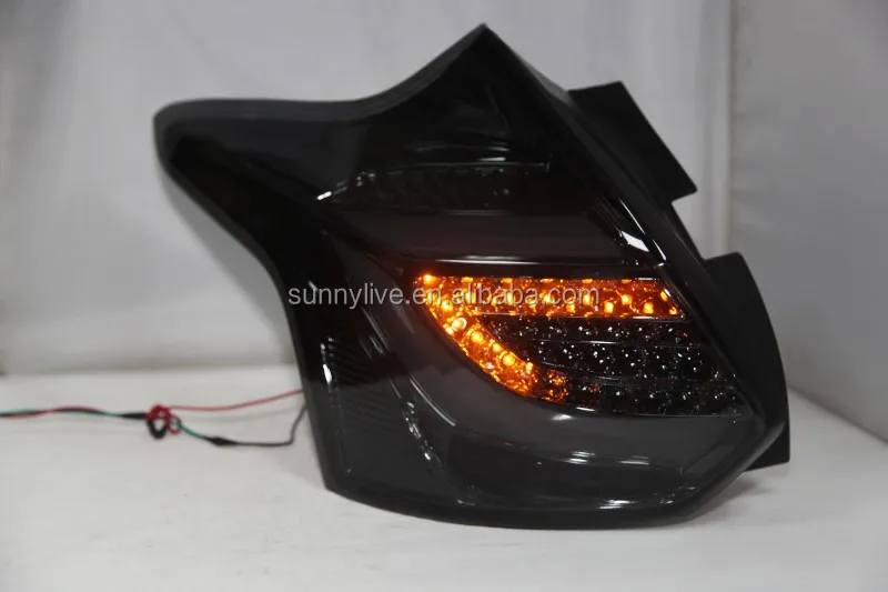 for Focus 3 LED Strip Tail Lamp for FORD Hatchback 2012-2014 year Smoke Black TW