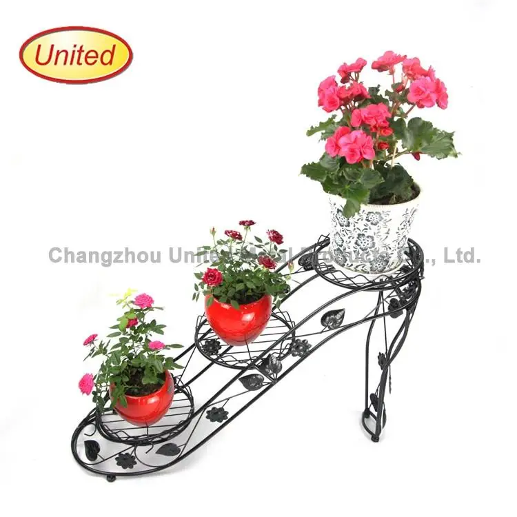 New design metal bucket hanging flower pot stand with low price