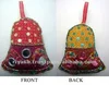 Christmas Bells - Cotton Fabric, Stuffed & Sequin Work