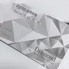 Low Price Custom Logo Printing Plastic Card Diamond Silver Metallic Business Cards