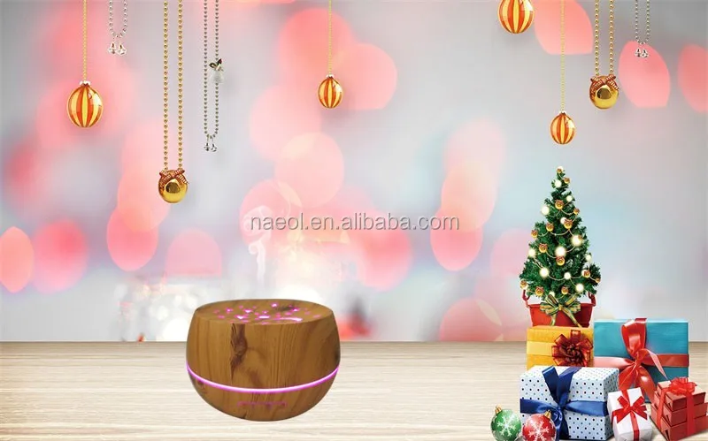 
300ml Eco--friendly ultrasonic electronic wood grain Aroma diffuser 