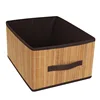 custom bamboo laundry hamper basket with lining