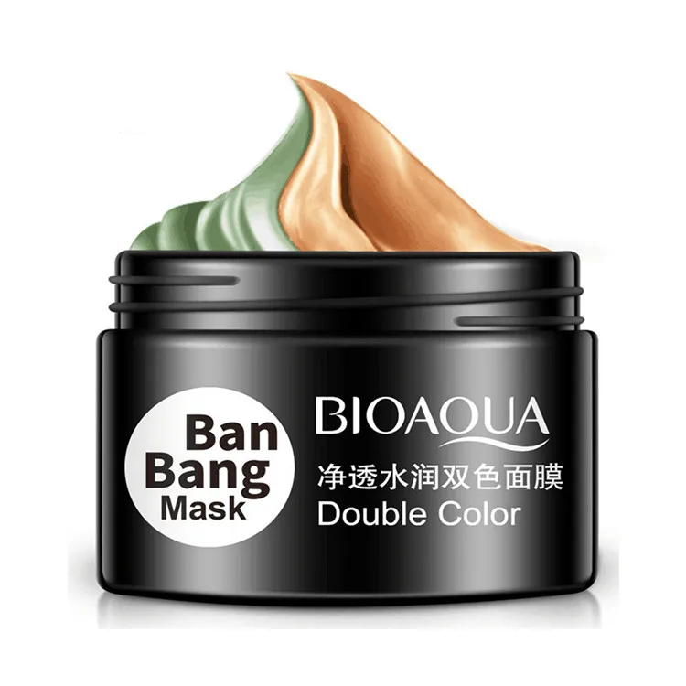 

BIOAQUA Blackhead removing moisturizing fruit whitening firming double color Mud facial mask