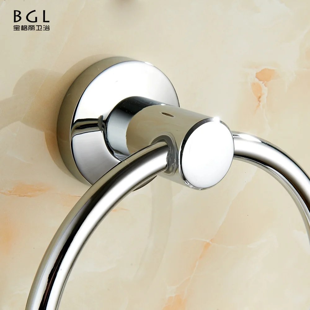 
Sanitary Hardware Bathroom Accessories Set 50132 Wall Mounted Chrome Plated Towel Ring 