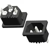IEC 60320-1 universal connector c14 inlet ac power socket 10A/16A 250V 6.3 terminal UL cUL VDE ENEC KC approved