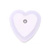 Heart-Shaped Plug in LED Wall Lamp Sensor Night Light for Bedroom, Hallway Auto ON/OFF