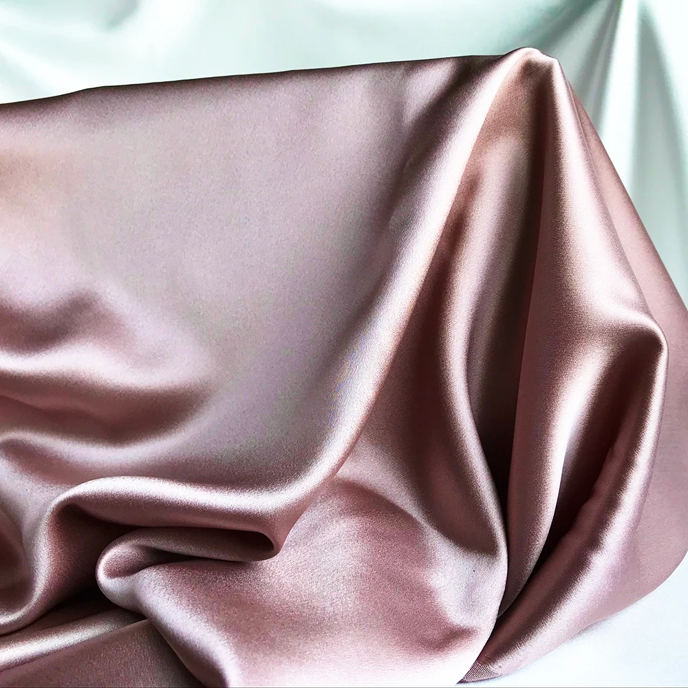 

China silk 22MM 100% Mulberry silk satin fabric many colors in stock silk fabric 22 momme 100% pure