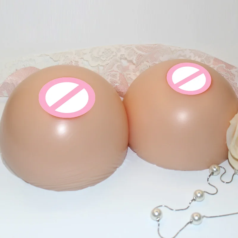 

Round Shape Silicone Breasts Forms Artificial Transgender Boobs for Cross Dressing, Nude/skin