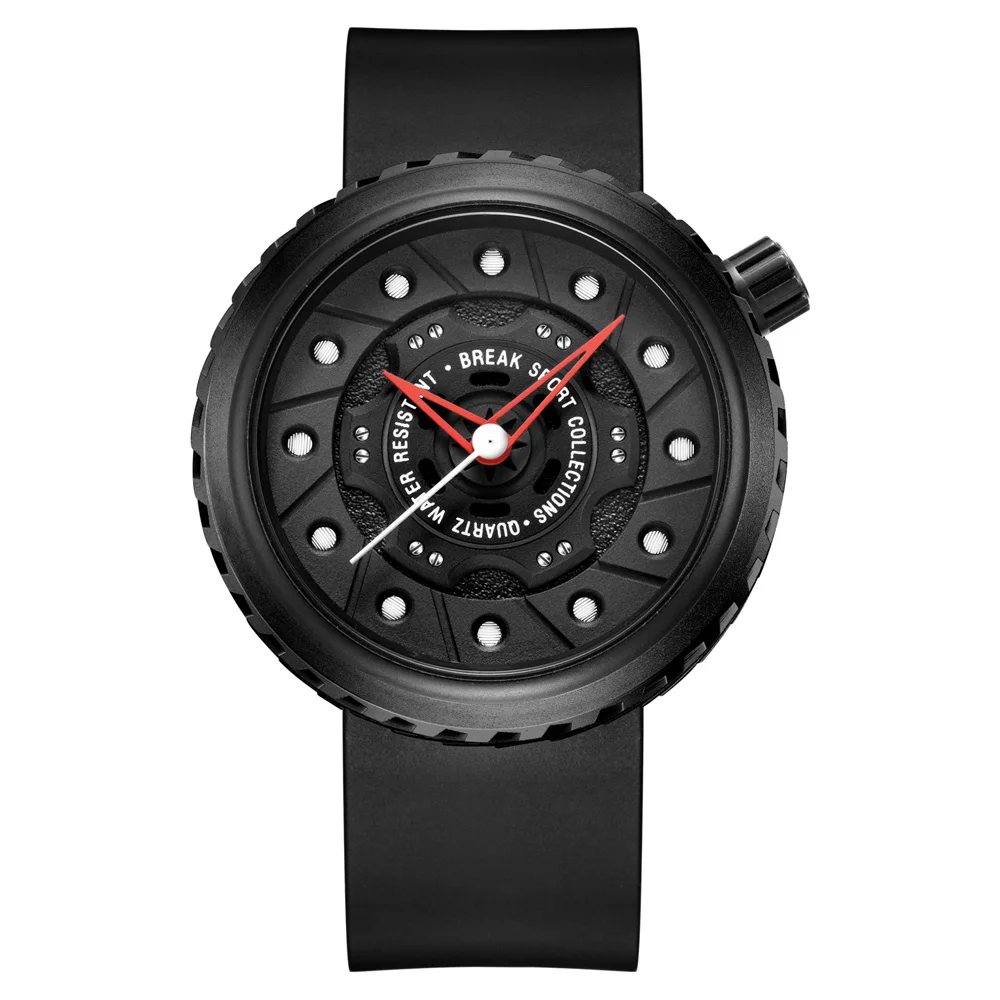 

BREAK M728 Men's Quartz Watch Silicone Strap Clock Watches
