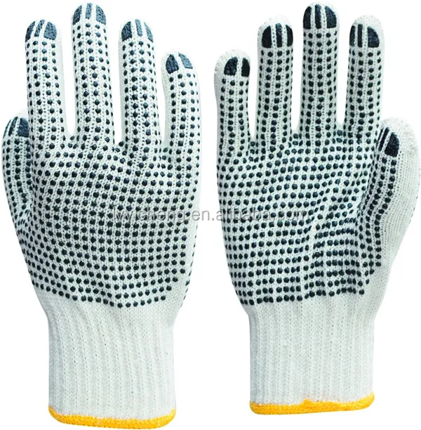 black dot cotton gloves