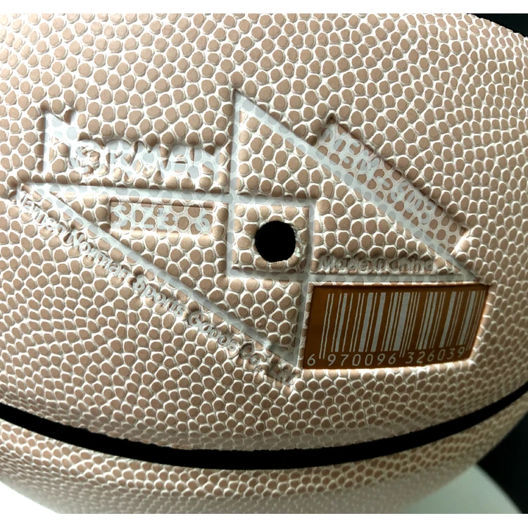 
custom good quality size 6 ball type leather basketball training 