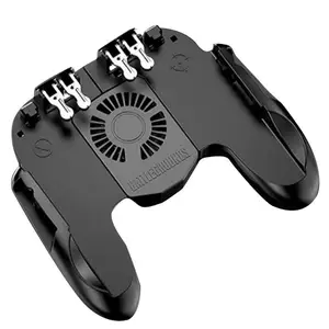 H9 Mobile Controller Six-Finggers 4 triggers Gaming Joystick Gamepad for PUBG with Cooling Fan