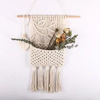 

Factory DIY home decor 100% Cotton macrame plant hangers macrame wall hanging handmade for decoration