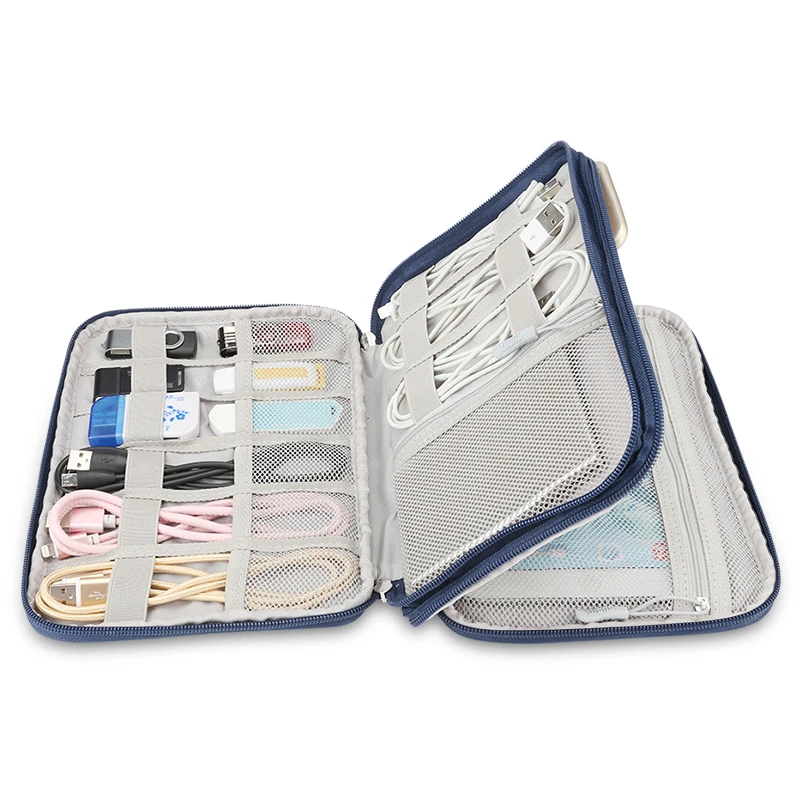 BUBM Travel Digital USB Storage Pouch Cable Organizer Bag