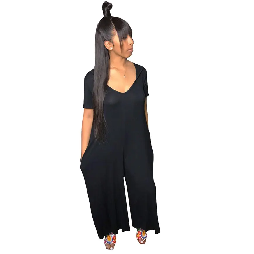 

Short Sleeve Wide Leg Hooded Jumpsuit, N/a