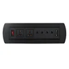 office Desktop socket with switch 2 Universal Power, 4 LAN and 1 VGA
