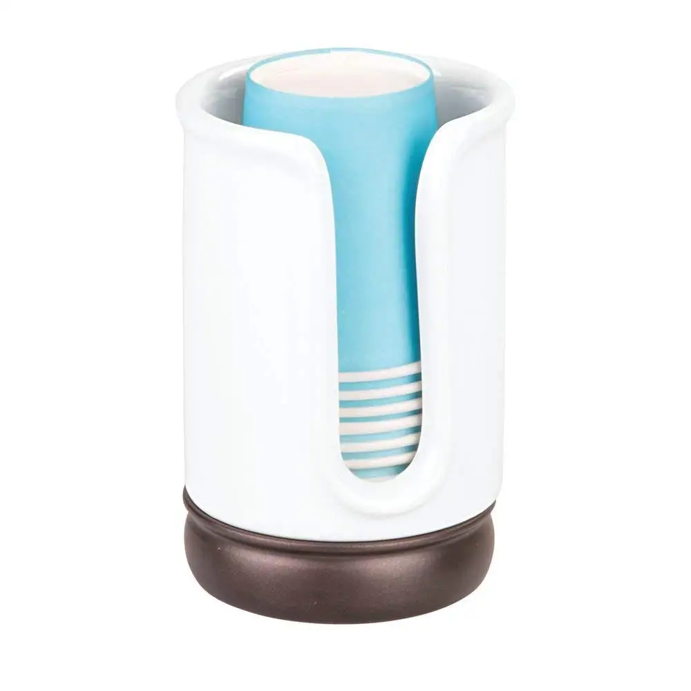 Dixie Cup Bathroom Dispenser Find Get Quotations Mdesign Decorative Ceramic Disposable Paper Or Plastic Dixie Cup Holder Dispenser For Bathroom Vanity Countertops