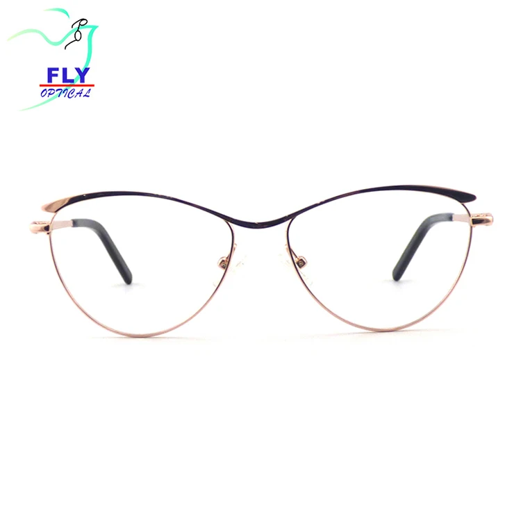 

New Arrival Cat Eye Women Optical Metal NAKED Glasses Eyeglasses Frames Glasses