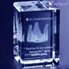 Thank You For Your Support 3D Crystal Cube For Business Souvenir