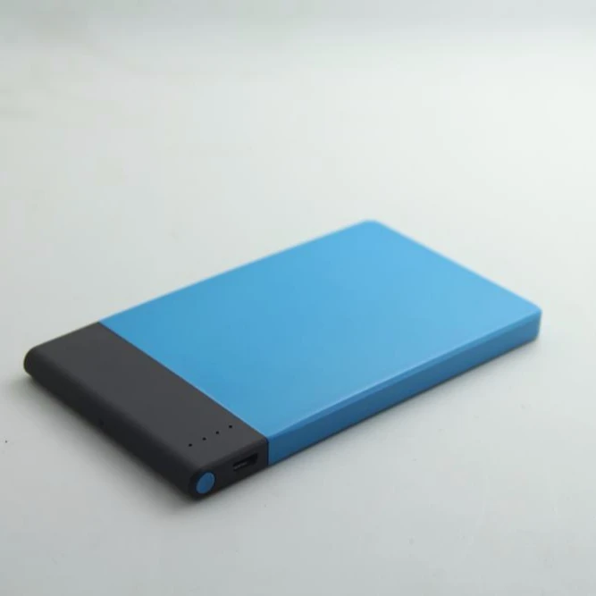 

Portable External Battery Charger Power Slim Smart Table Power Bank, Blue red green white black
