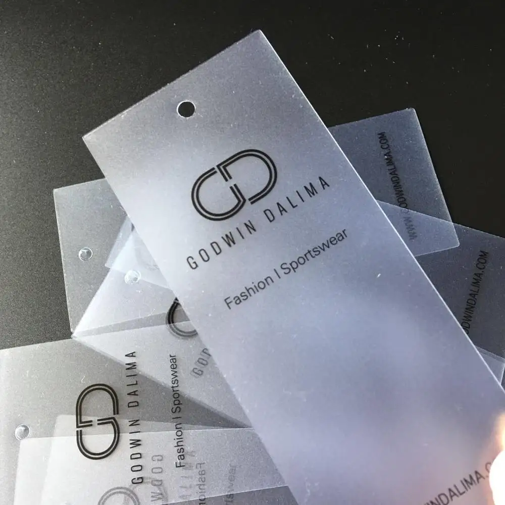 

Custom clear PVC transparent label tag