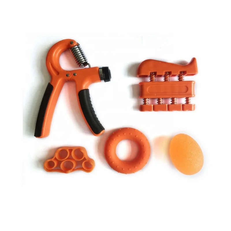 

Wholesale portable hand grip strengthener set for finger exercise, Orange,blue,black,green