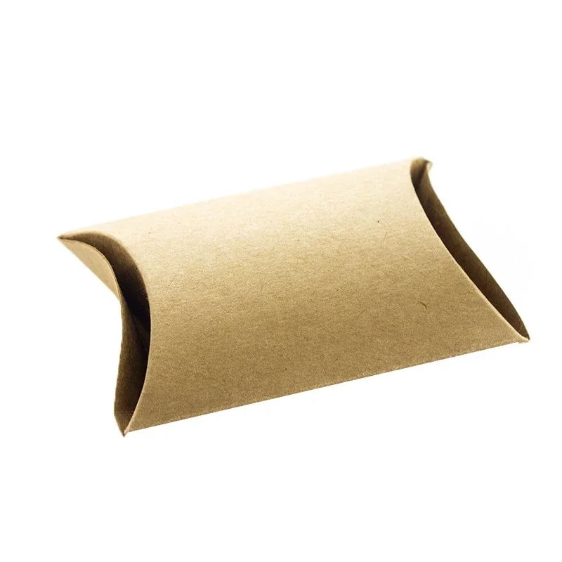 

10*7cm Blank Brown Kraft Paper Pillow Gift Packaging Box, Pantone/cmyk