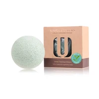 

Unique Colors Green Tea Facial Cleansing Sponge Beauty Konjac Sponge with Gift Box For Sale