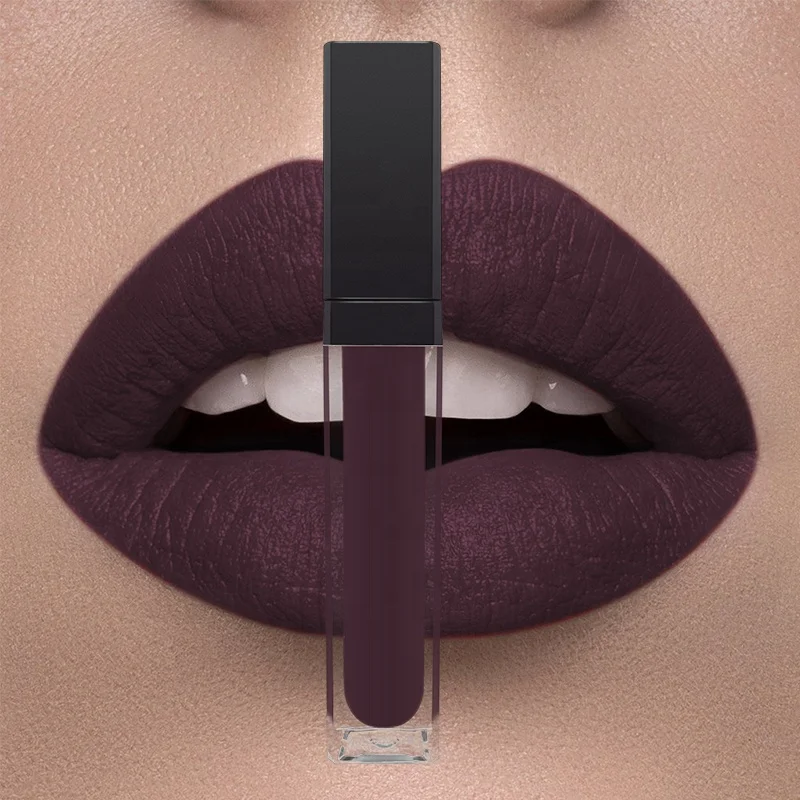 

wholesale vegan OEM private label waterproof Long lasting glitter matte liquid lipstick, Milky white