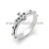 925 Sterling Silver Cross Rosary Ring by Esther Lee