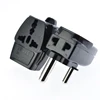 India Pakistan Travel power plug adapter big South Africa 3to1 outlet Type M 15A round 3 pins multi travel socket