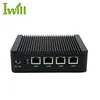pfsense mini pc 4 ethernet ports firewall hardware with Intel J1900 quad core fanless