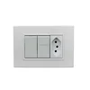Brazilian double modular switch and socket (LYS2-1(HA))