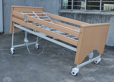 Adjustable electric treatment bed in hospital or home cart bed