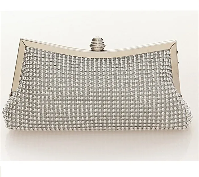 silver sequin clutch purse