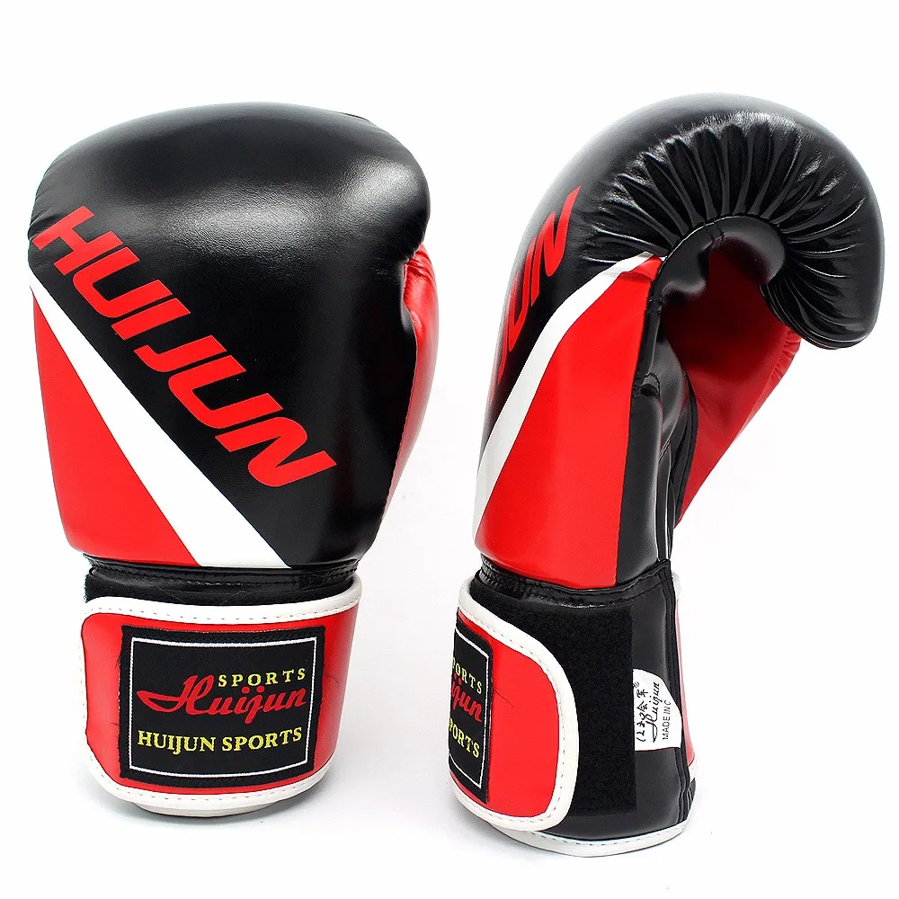 Wholesale Custom Printed Punching Gloves Training Boxing Gloves Leather Professional Hjg129