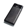 Business gift aluminium shell dual usb output LED flash light high capacity 12000mAh ultra slim power bank