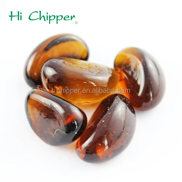 Round Gemstone Colored Glass Pebble Fire Pit Glass Buy Glass