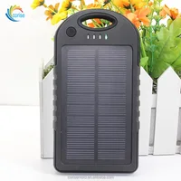 

Universal dual USB waterproof phone charger 5000mAh solar power bank