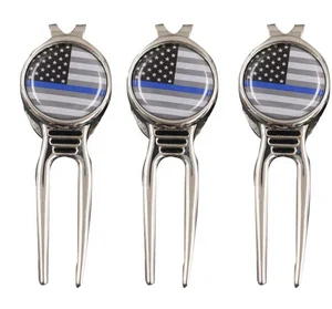 High quality Custom logo metal bulk golf ball marker divot repair tool golf divot tool