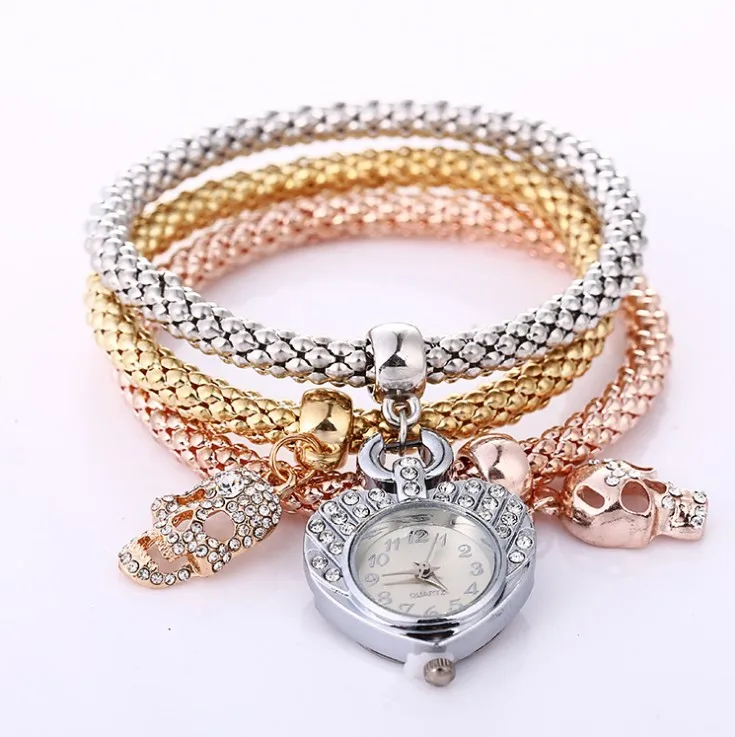 

2019 Fashion New Hot Ladies Alloy Bracelet Watch New Notes Owl Watches New Times Quartz Ladies Watch, As shown