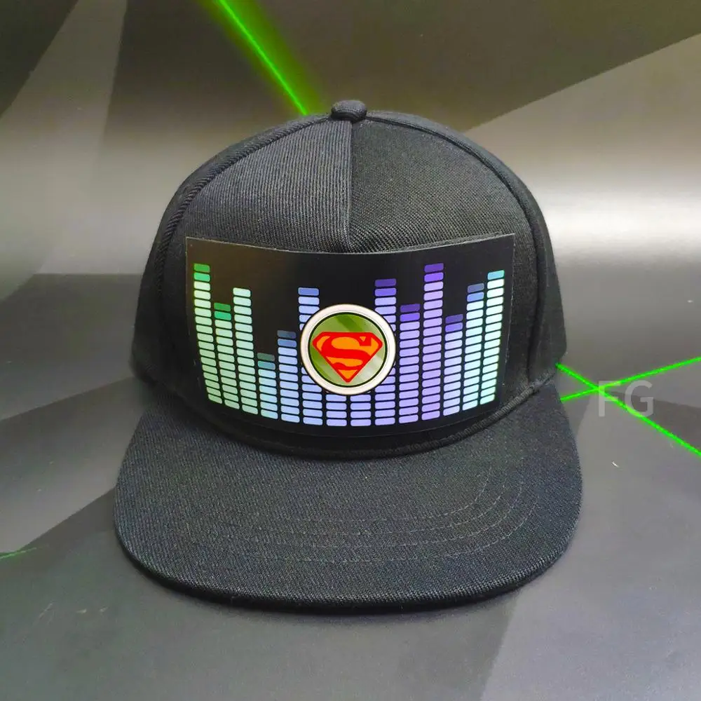 

new arrival led sound active football team equalizer led christmas hat