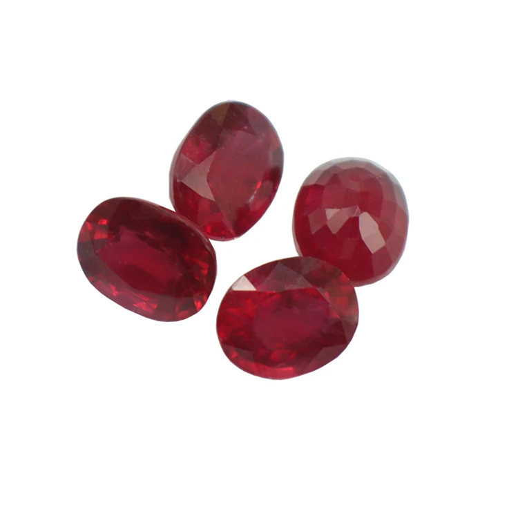 

SGARIT High Quality Gemstone With Wholesale Price 9x11mm Natural Ruby Loose Stone For Gold Jewelry Making, Red