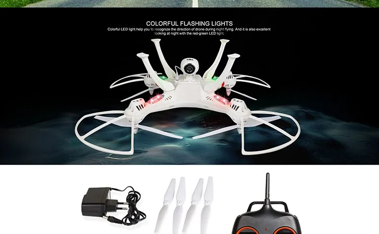 Raw Material Rc Drone Plane with Camera H809C 2.4g 4ch Big Size Plastic 14 Years & up EN71