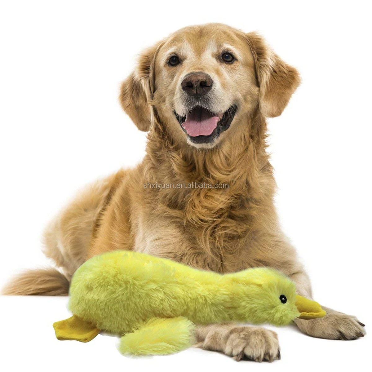 Dog Stuffed Squeaking Duck Toy Plush Honking Squeaky Duck Toy For Dog