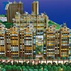 3D scale model architecture for realty developer , building model houses