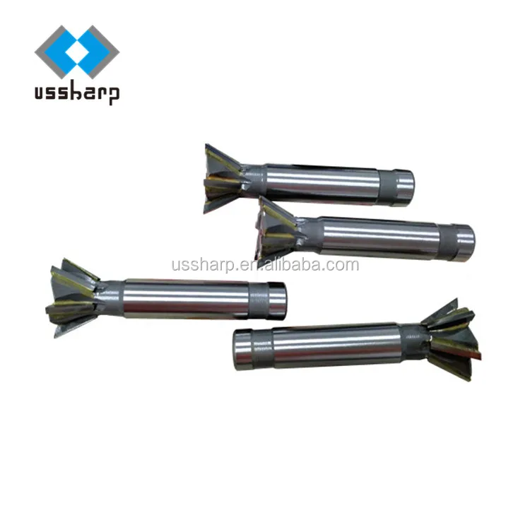 Machine Dovetail Cutter End Mill Carbon Tools Alloy steel 60 Degree Metalworking