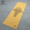 Wholesale yoga mat manufacturer custom logo printed natural rubber eco friendly cork yoga mat and cork yoga block